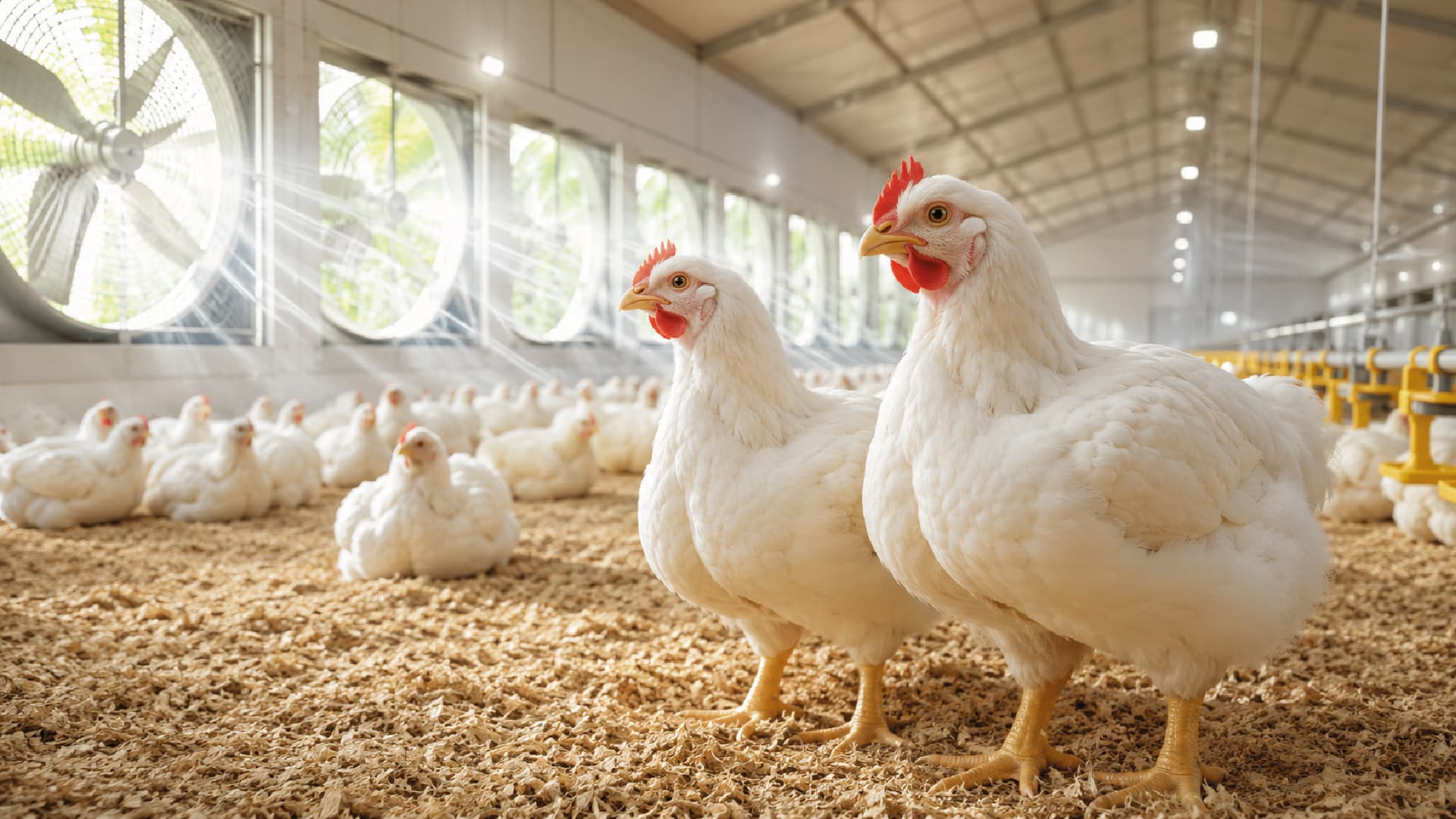 El pollo también necesita "un buen alimento para respirar"